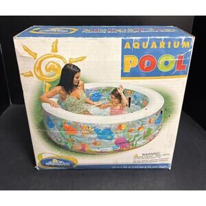 Intex The Wet Set 60”x 22” Aquarium Pool See Through Aquarium Deluxe Walls 2007